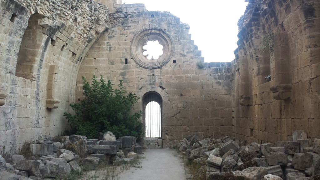 Facing North in the Chapter house.