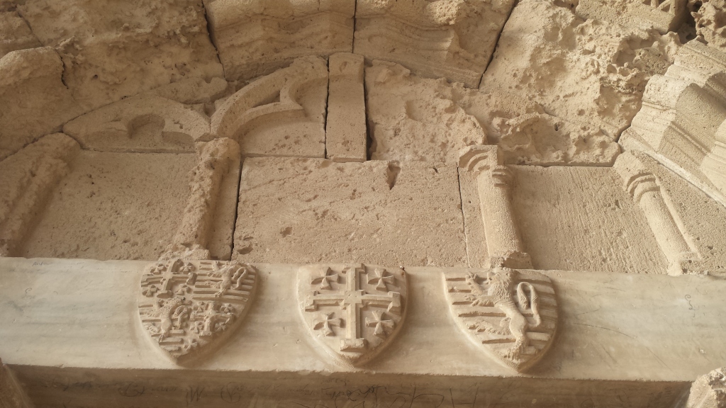Heraldic Shields in Bellapais Abbey