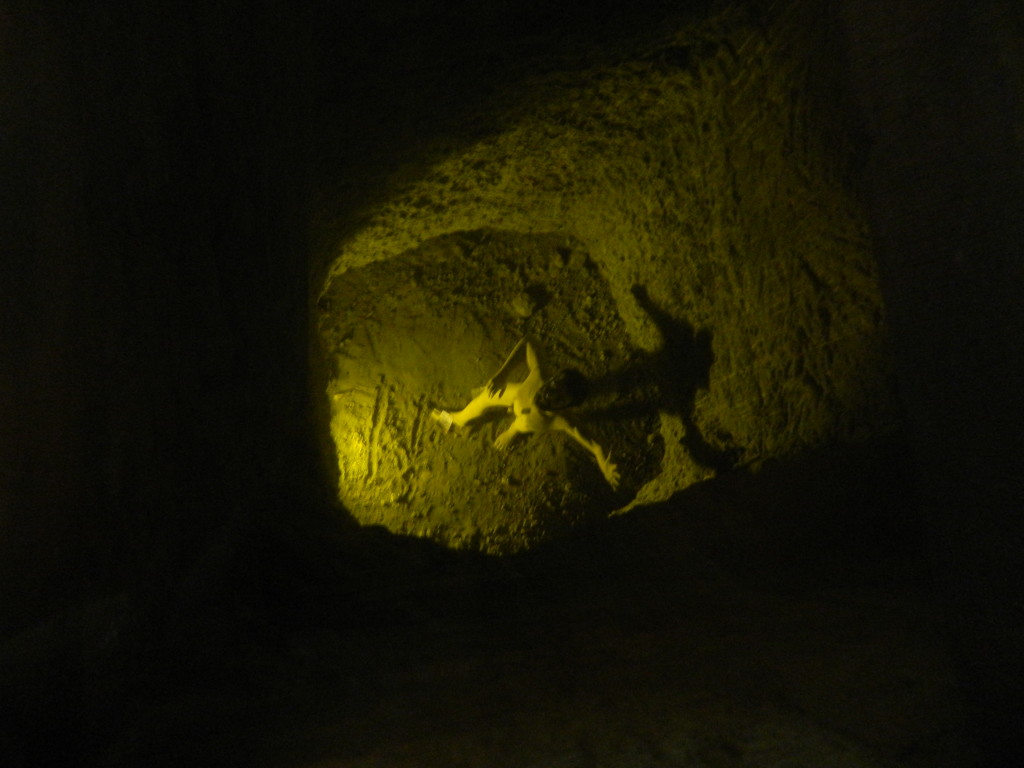 Kyrenia castle dungeons. Prisoner in the pit © NorthCyprusDiscovery.com