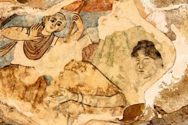 Roman painting at Salamis, Cyprus. John Higgins via Flickr